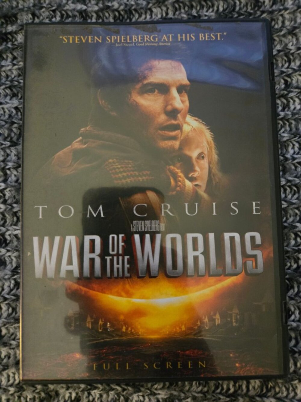 War Of The Worlds Full Screen DVD Tom Cruise Steven Spielberg